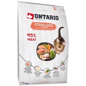 Ontario Cat Sterilised Salmon 6,5kg (Sterilizuotoms su lašiša)