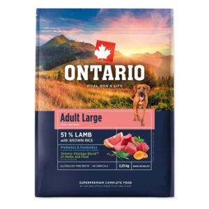 Ontario Adult Large Lamb & Brown Rice 2,25kg