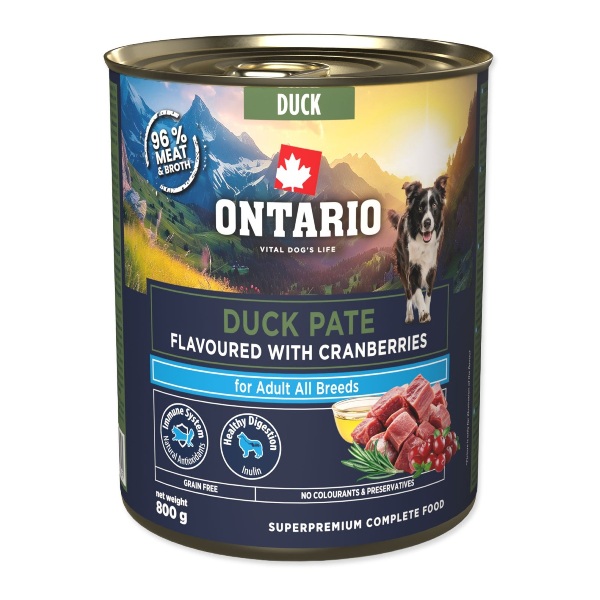 Ontario Adult Antienos paštetas su Spanguolėmis 800g
