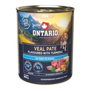 Ontario Adult Veršienos paštetas su Ciberžole 800g