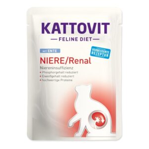 KATTOVIT Feline Diet Kidney/Renal Duck 85g