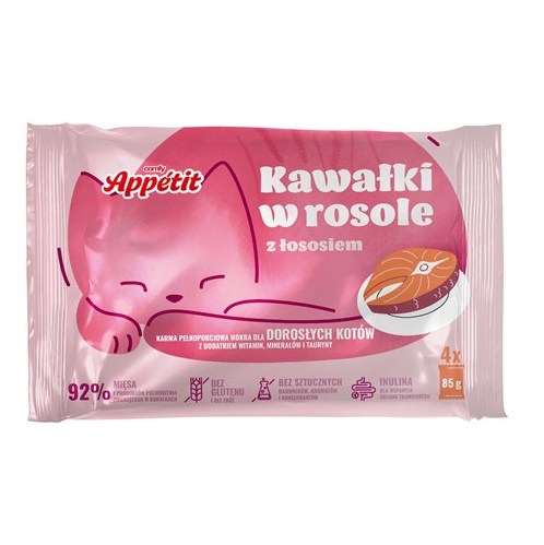 Comfy Appetit Sterilized Lašiša sultinyje 4x85g