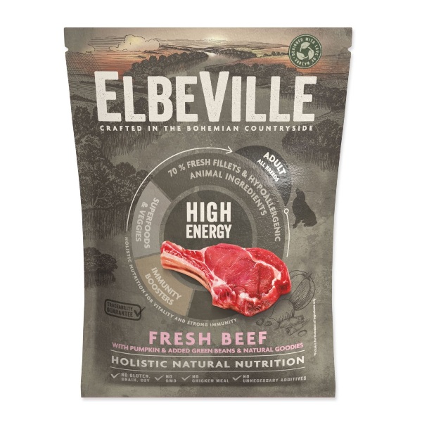 Elbeville Adult All Breeds Fresh Beef High Energy 100g (Mėginys)
